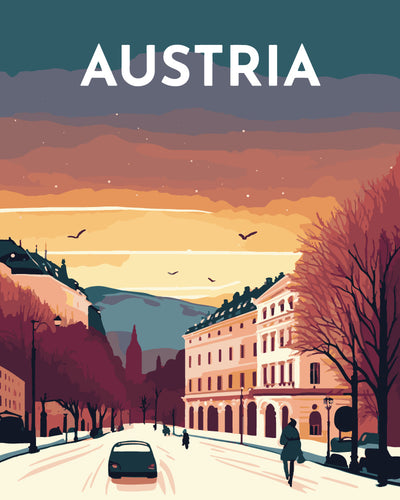 Póster de viaje Viena