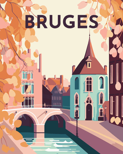 Póster de viaje Brujas