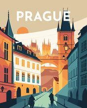 Cargar imagen en el visor de la galería, Póster de viaje Praga