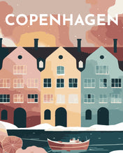 Cargar imagen en el visor de la galería, Póster de viaje Copenhague