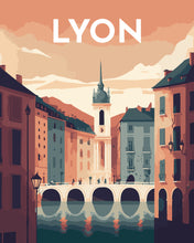 Cargar imagen en el visor de la galería, Póster de viaje Lyon