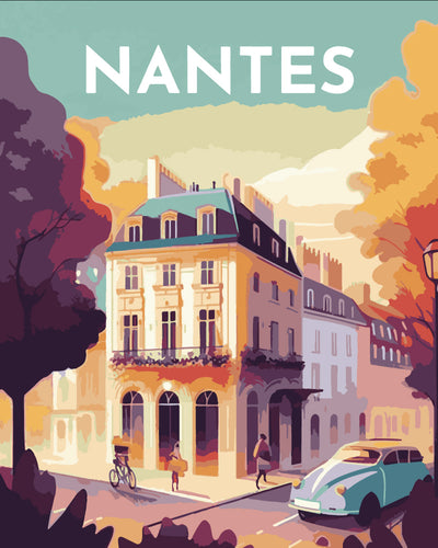 Póster de viaje Nantes