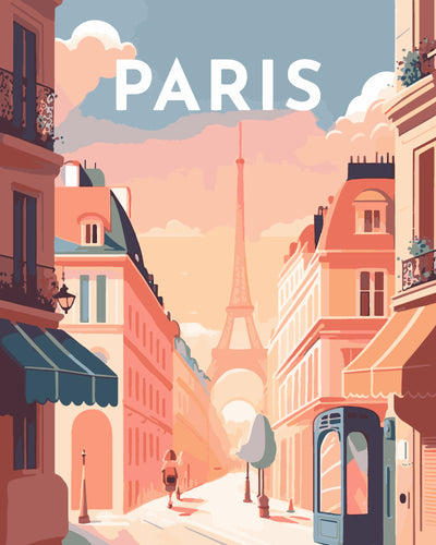 Póster de viaje París I