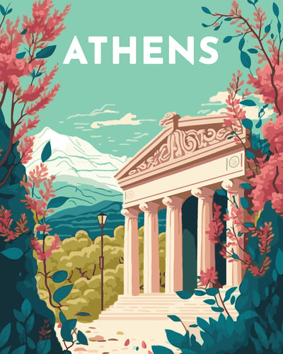 Póster de viaje Atenas