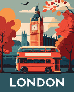 Póster de viaje Londres