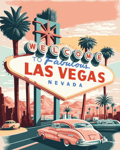 Póster de viaje Las Vegas