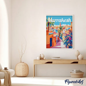 Póster de Viaje Marrakech Marruecos