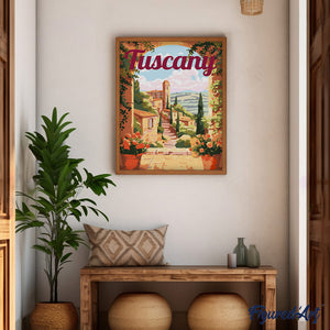 Póster de Viaje Toscana en Flor