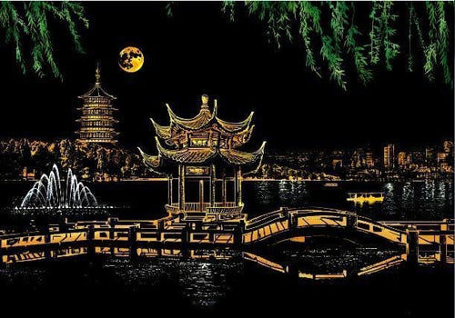 Arte Para Rascar - Arte Para Rascar - Lago En China - Figuredart