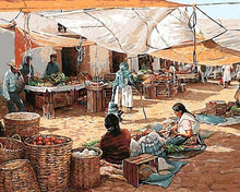 Cargar imagen en el visor de la galería, Pintar por números - En el mercado de frutas