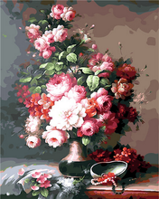 Cargar imagen en el visor de la galería, Pintar por números - Ramo de flores en la mesita de noche