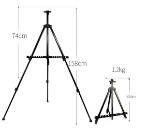 Caballete plegable de aluminio para pintura por números