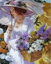 Cargar imagen en el visor de la galería, Pintar por números - Mujer romántica