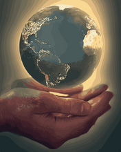 Cargar imagen en el visor de la galería, Pintar por números - La tierra en las manos