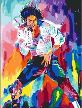 Cargar imagen en el visor de la galería, Pintar por números - Michael Jackson en color