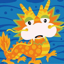 Cargar imagen en el visor de la galería, Pintar por números niños - Dragón
