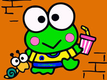 Cargar imagen en el visor de la galería, Pintar por números niños - Rana y caracol