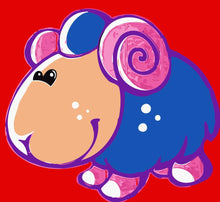 Cargar imagen en el visor de la galería, Pintar por números niños - Oveja azul