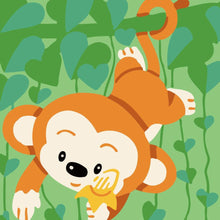 Cargar imagen en el visor de la galería, Pintar por números niños - Mono