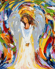 Cargar imagen en el visor de la galería, Pintar por números - Pequeño Ángel abstracto