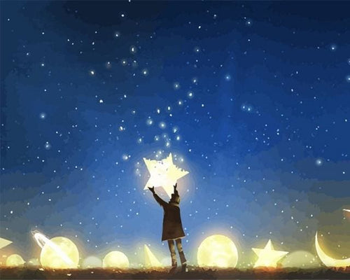 Pintar Por Números - Alcanzando Las Estrellas - Figuredart - Paisajes