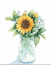 Cargar imagen en el visor de la galería, Pintar Por Números - Botella De Girasoles - Figuredart - Flores