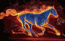 Cargar imagen en el visor de la galería, Pintar Por Números - Caballo De Fuego - Figuredart - Animales Caballos