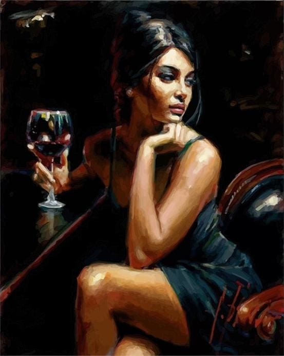 Pintar Por Números - Chica De Estilo De América Del Sur - Figuredart - Romanticismo