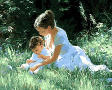 Cargar imagen en el visor de la galería, Pintar Por Números - Las Mujeres Y Los Niños 1 - Figuredart - Paisajes Romanticismo