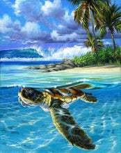 Cargar imagen en el visor de la galería, Pintar Por Números - Tortuga Relajada - Figuredart - Animales Paisajes