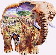 Cargar imagen en el visor de la galería, Punto De Cruz Diamante - Punto De Cruz Diamante - Elefante Del Paisaje - Figuredart - Elefantes Mascotas Paisajes Punto De Cruz Diamante