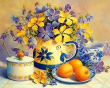 Cargar imagen en el visor de la galería, Punto De Cruz Diamante - Punto De Cruz Diamante - Flores Y Albaricoques - Figuredart - Flores Punto De Cruz Diamante Flores