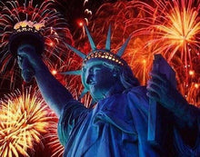 Cargar imagen en el visor de la galería, Punto De Cruz Diamante - Punto De Cruz Diamante - Fuegos Artificiales En Nueva York - Figuredart - Ciudad Punto De Cruz Diamante Ciudades