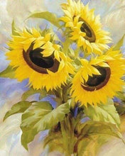 Cargar imagen en el visor de la galería, Punto De Cruz Diamante - Punto De Cruz Diamante - Girasoles Pequeños - Figuredart - Flores Punto De Cruz Diamante Flores