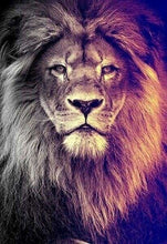 Cargar imagen en el visor de la galería, Punto De Cruz Diamante - Punto De Cruz Diamante - Gran Retrato Del León - Figuredart - Leones Mascotas Punto De Cruz Diamante Animales