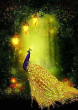 Cargar imagen en el visor de la galería, Punto De Cruz Diamante - Punto De Cruz Diamante - Pavo Real Y De La Luz - Figuredart - Mascotas Pavos Reales Punto De Cruz Diamante Animales
