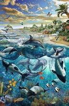 Cargar imagen en el visor de la galería, Punto De Cruz Diamante - Punto De Cruz Diamante - Peces Y Delfines - Figuredart - Delfines Mascotas Peces Punto De Cruz Diamante Animales