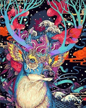 Cargar imagen en el visor de la galería, Punto De Cruz Diamante - Punto De Cruz Diamante - Reno Moderno Multicolor - Figuredart - Mascotas Punto De Cruz Diamante Animales Renos