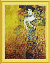 Cargar imagen en el visor de la galería, Punto De Cruz Diamante - Punto De Cruz Diamante - Sra. Bauer De Klimt - Figuredart - Obras De Arte Punto De Cruz Diamante Reproducción De