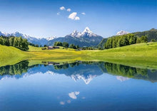Cargar imagen en el visor de la galería, Pintar por números - Reflexión de montaña en el lago en verano