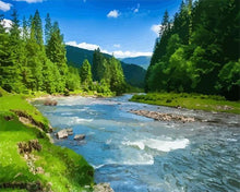 Cargar imagen en el visor de la galería, Pintar por números - Río en el bosque